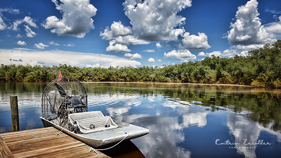 Landschaftsfotografie Florida Everglades Airboat